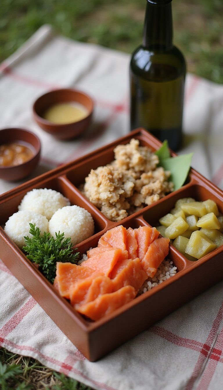 Cold Sake Bento Style Picnic Box