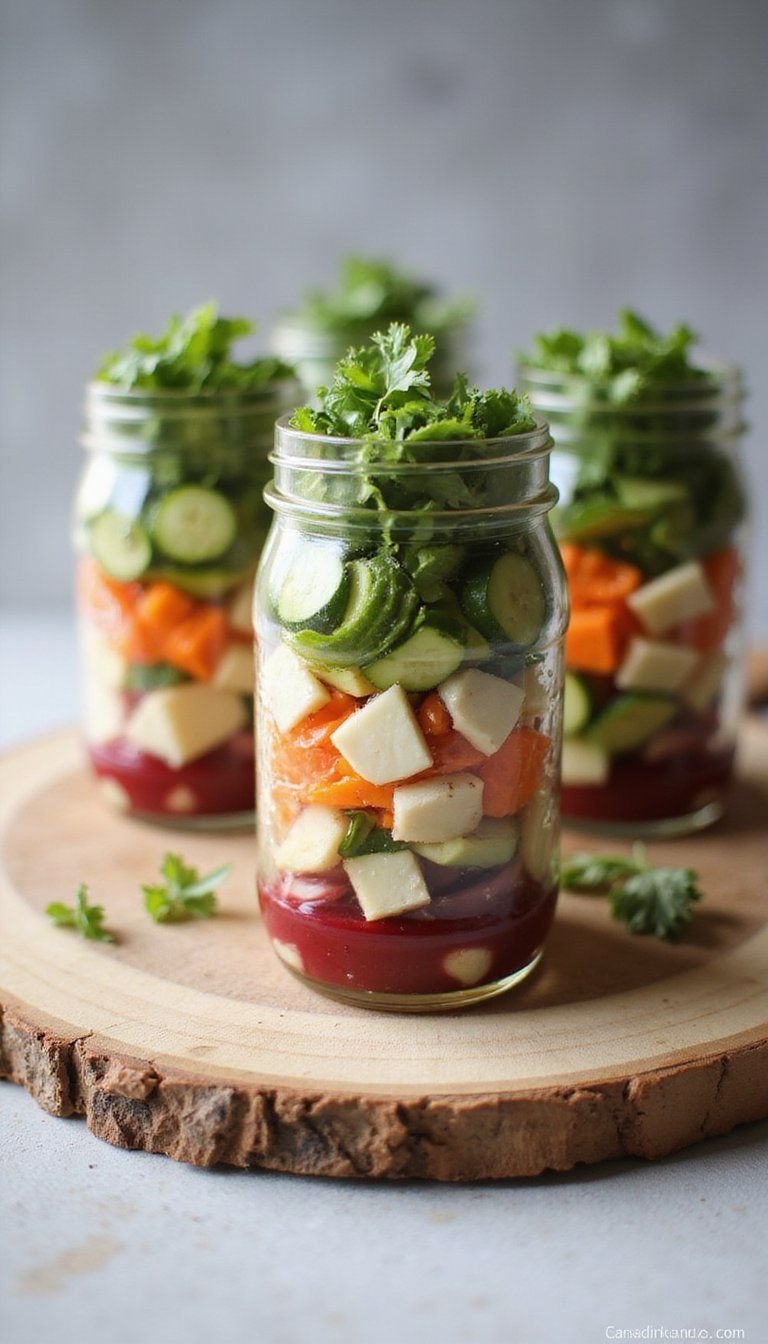 Pickled Spring Vegetable Jar Salad To Go