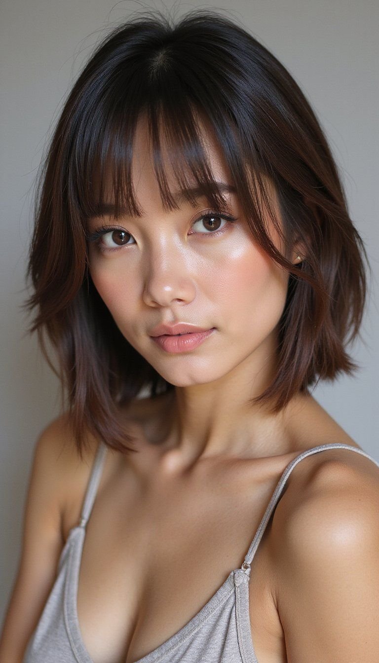 Sleek Straight Step Cut With Blended Layers