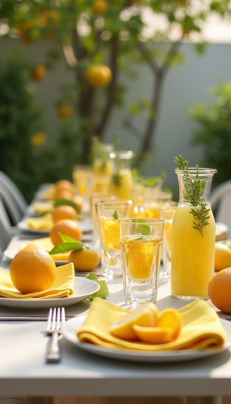 Citrus Brunch With Lemon Yellow Touches