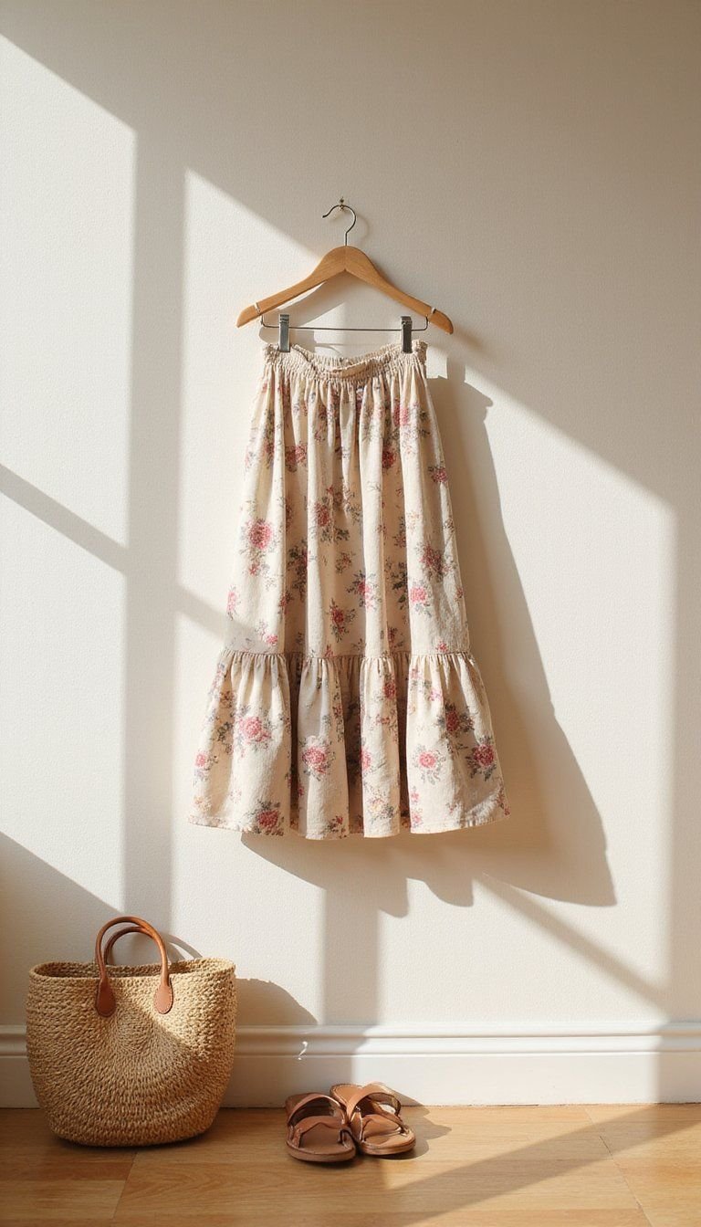 Versatile Midi Skirt In Neutral And Print Options