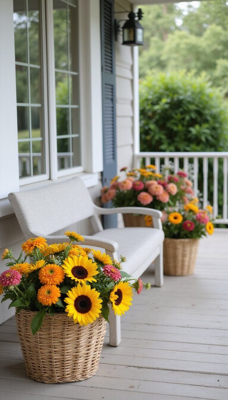 Fresh Cut Floral Baskets For A Cheerful Entry