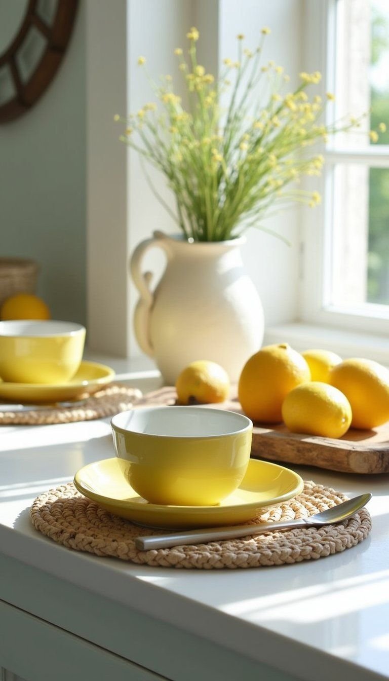 Coastal Lemon Kitchen Styling For Beachy Vibes