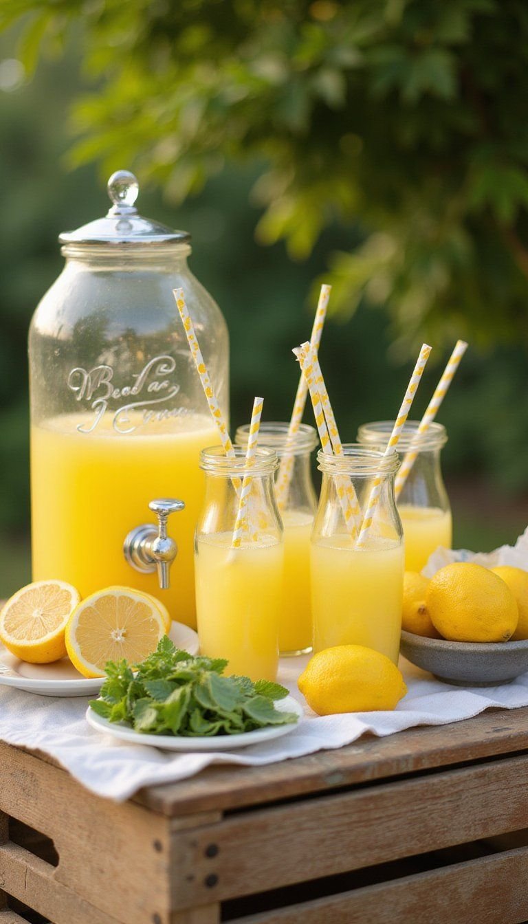 Lemonade Station For Casual Summer Entertaining