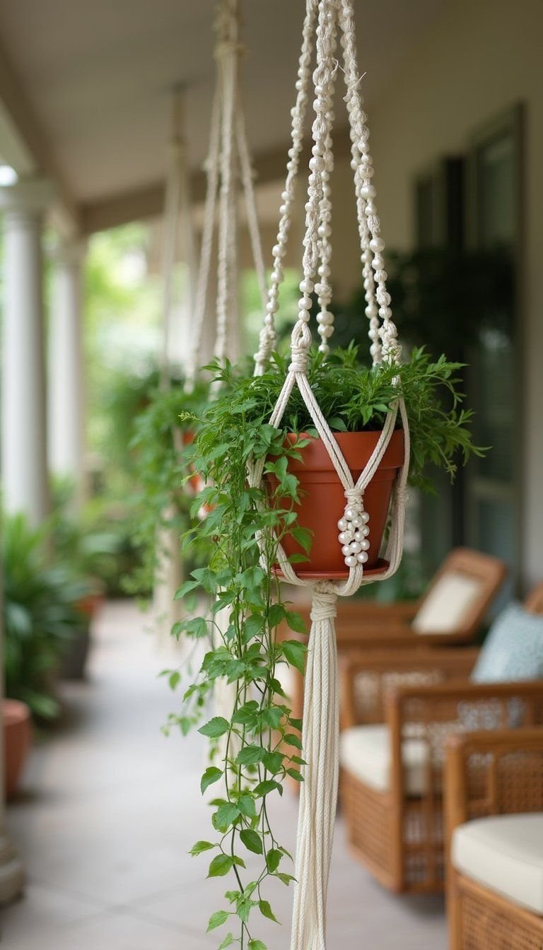 Hanging Macramé Planters For Boho Vibes