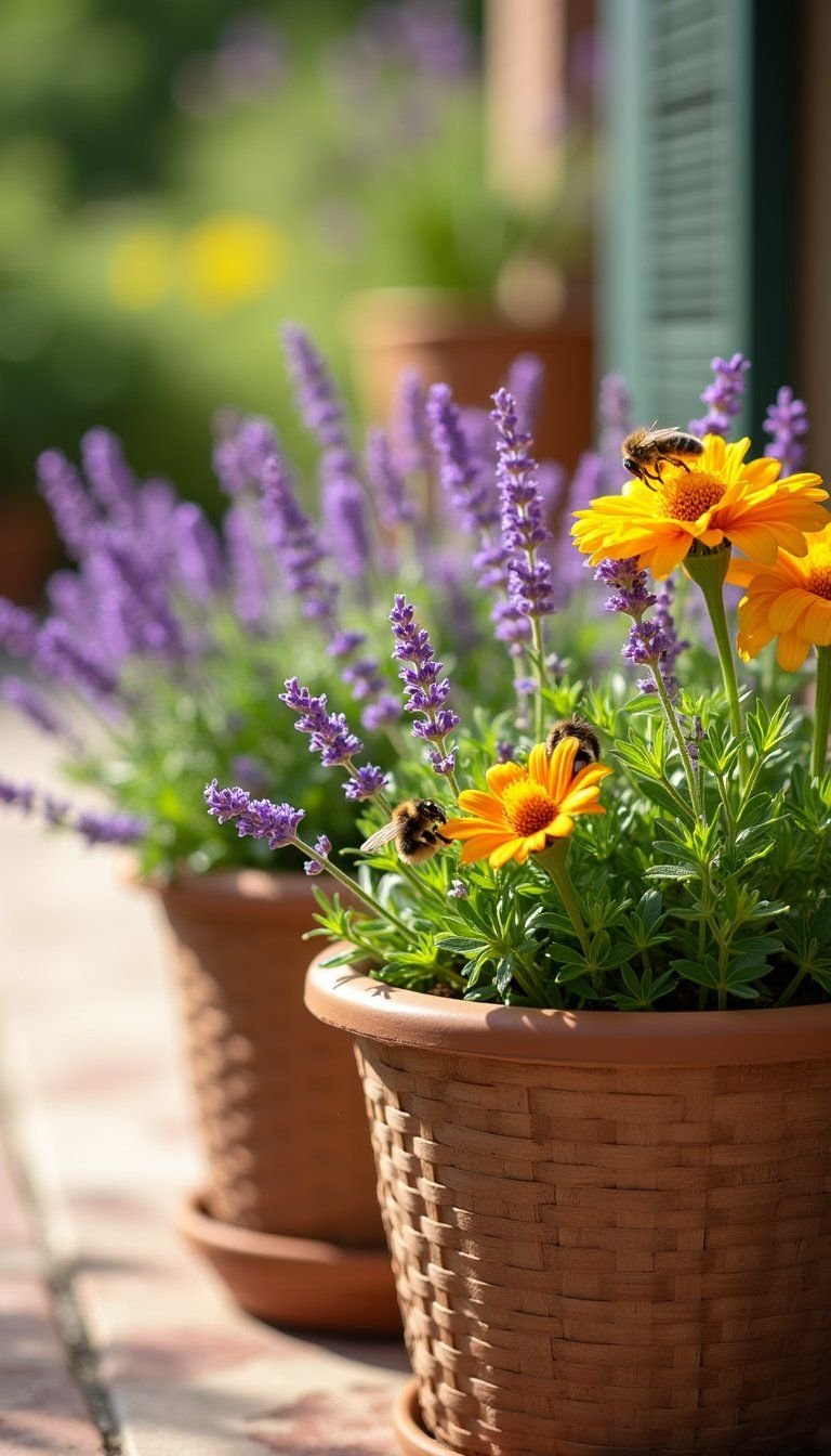 Pollinator-Friendly Flower Pots To Attract Bees