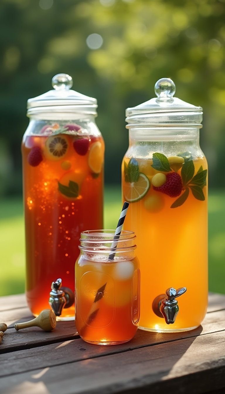 Iced Tea and Fruit Infusion Pitcher Station
