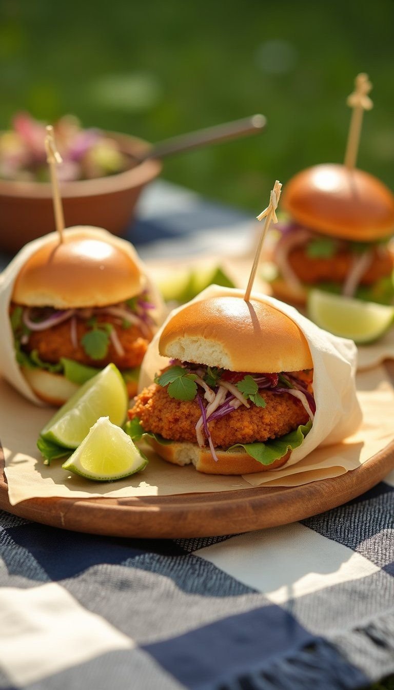 Mini Cold Fried Chicken Sliders for Sharing