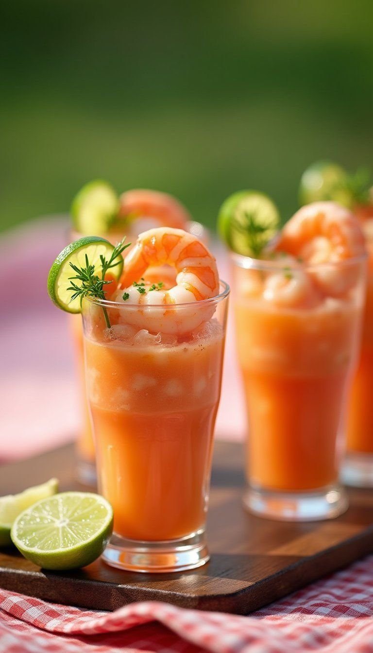 Spicy Shrimp Cocktail Cups with Citrus Twist