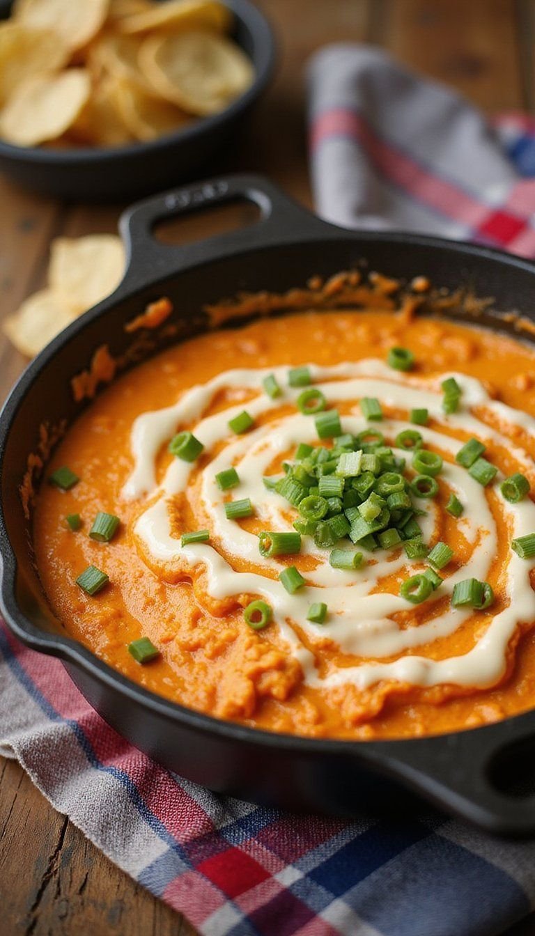 Creamy Buffalo Chicken Dip In Skillet Serveout