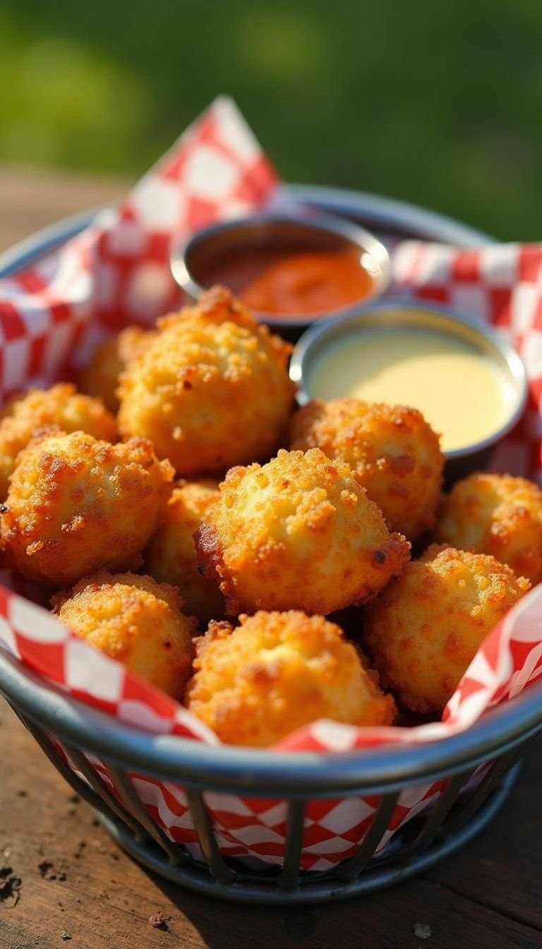 Crispy Mac And Cheese Bites With Dipping Sauce