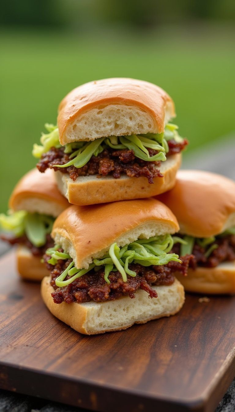 Mini Pulled Pork Sliders With Tangy Slaw