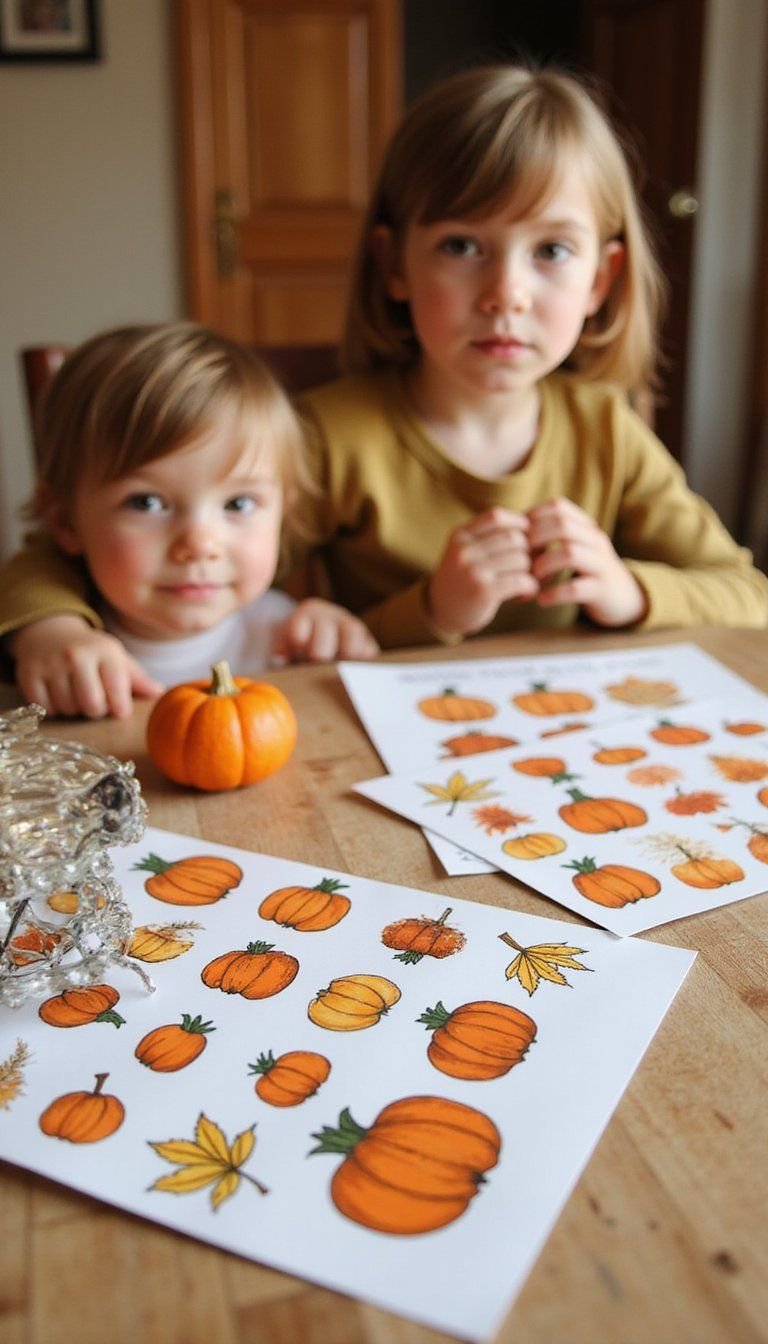 Fall Sticker Scene Placemat Activity Sheet Set