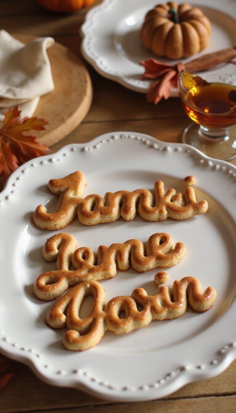 Cookie Cutter Baked Name Cookies As Edible Place Cards