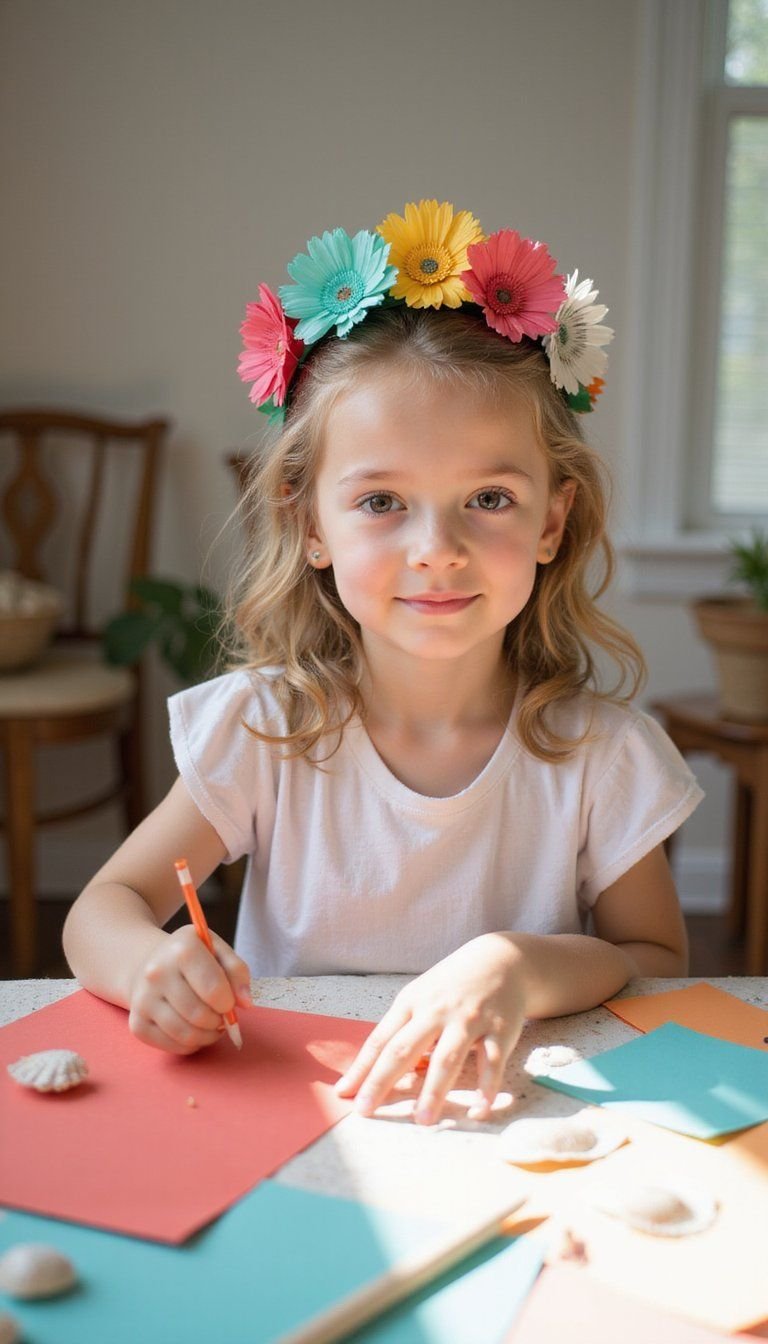 Luau Kids Craft Corner With Simple Projects
