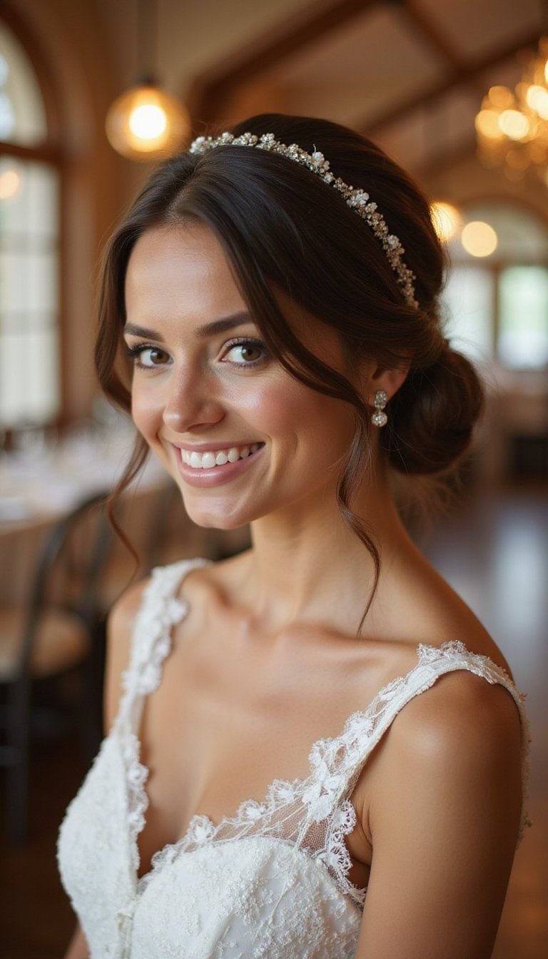 Twisted Low Updo Featuring Halo Twist