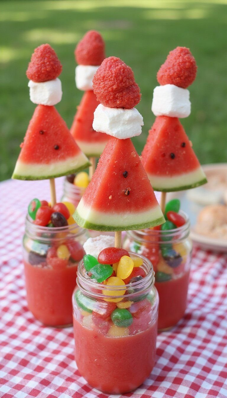 Watermelon Candy Kabobs For Kid-Friendly Parties