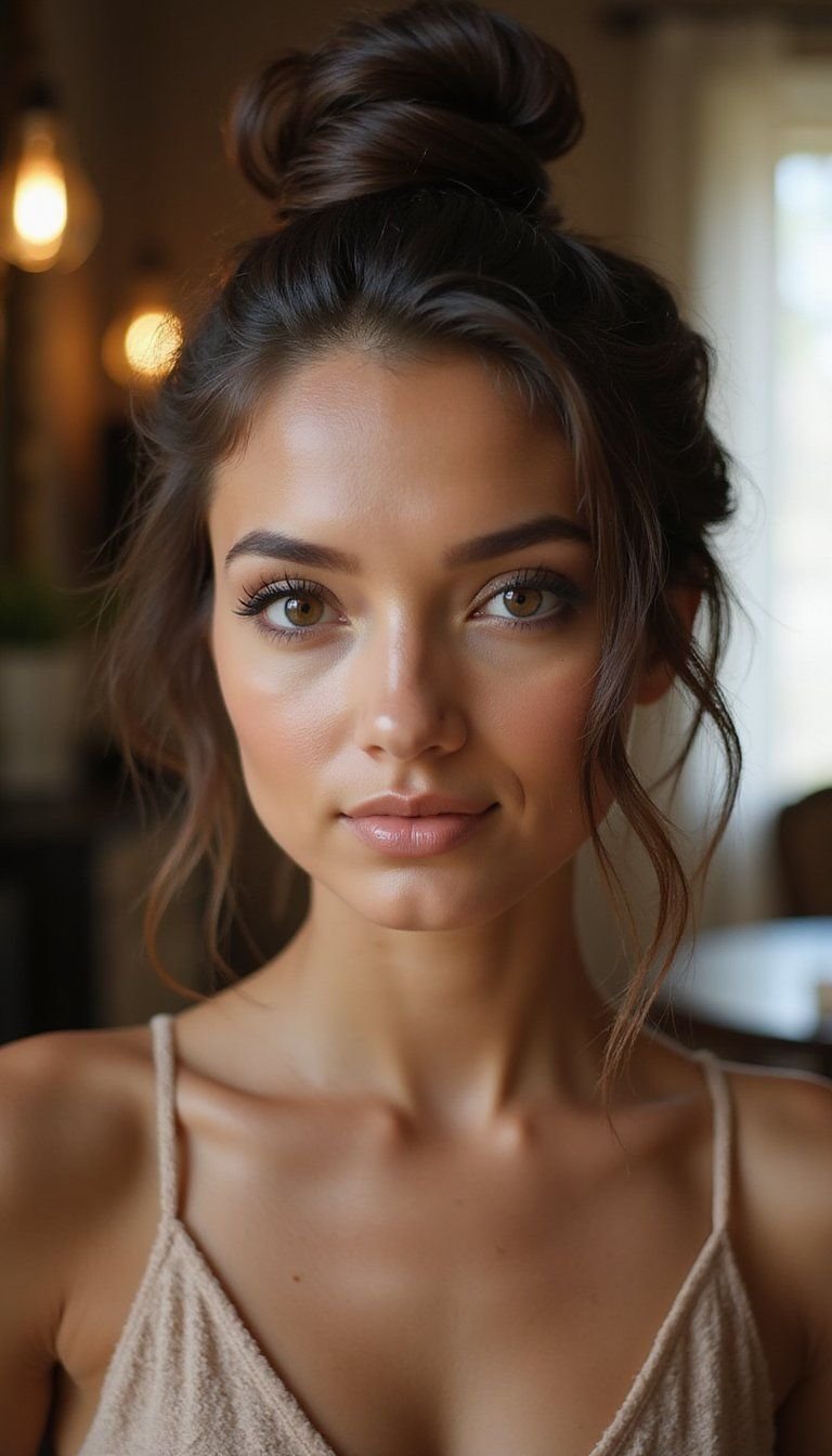 Sculpted Wet Chignon For Polished Occasions