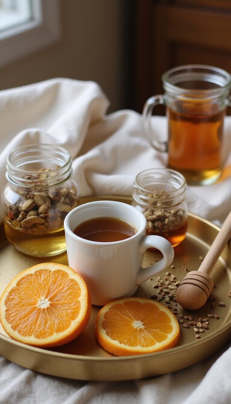Winter Citrus Brightness Coffee Tray With Orange And Cardamom