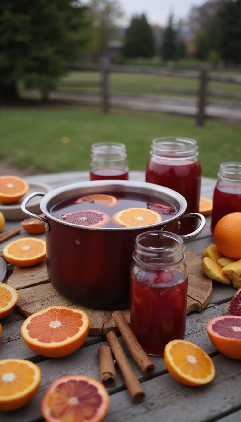 Cranberry Orange Mulled Tea For Holiday Parties