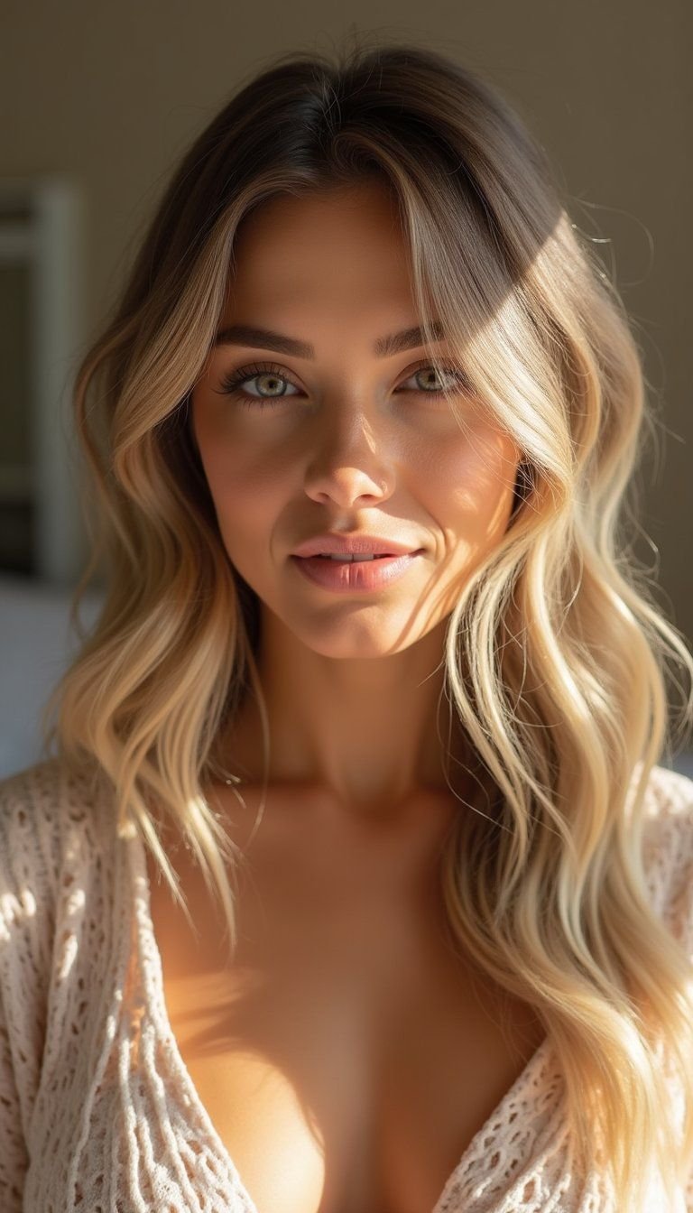 Asymmetrical Zigzag Part With Face-Framing Layers