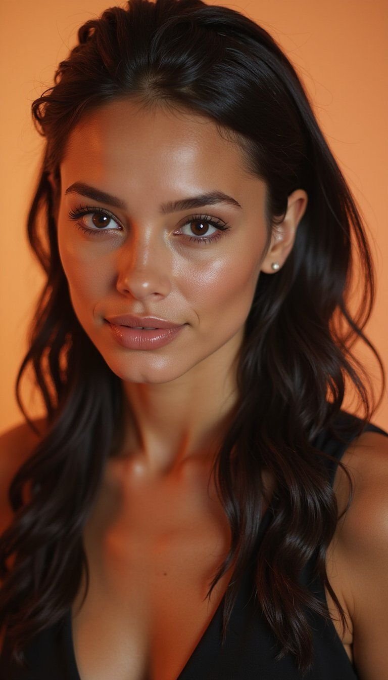 Sleek Wet Look And Zigzag Parting For Shine