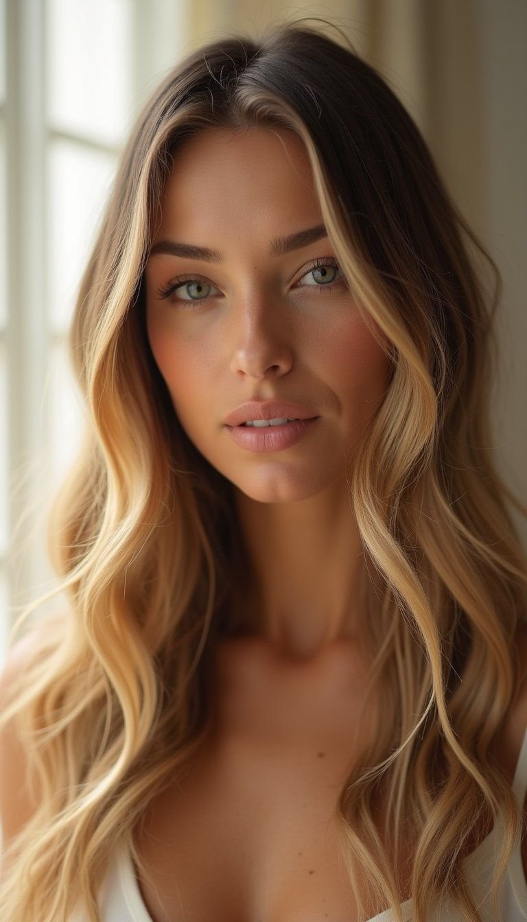 Soft Waves With Micro Zigzag Parting Detail