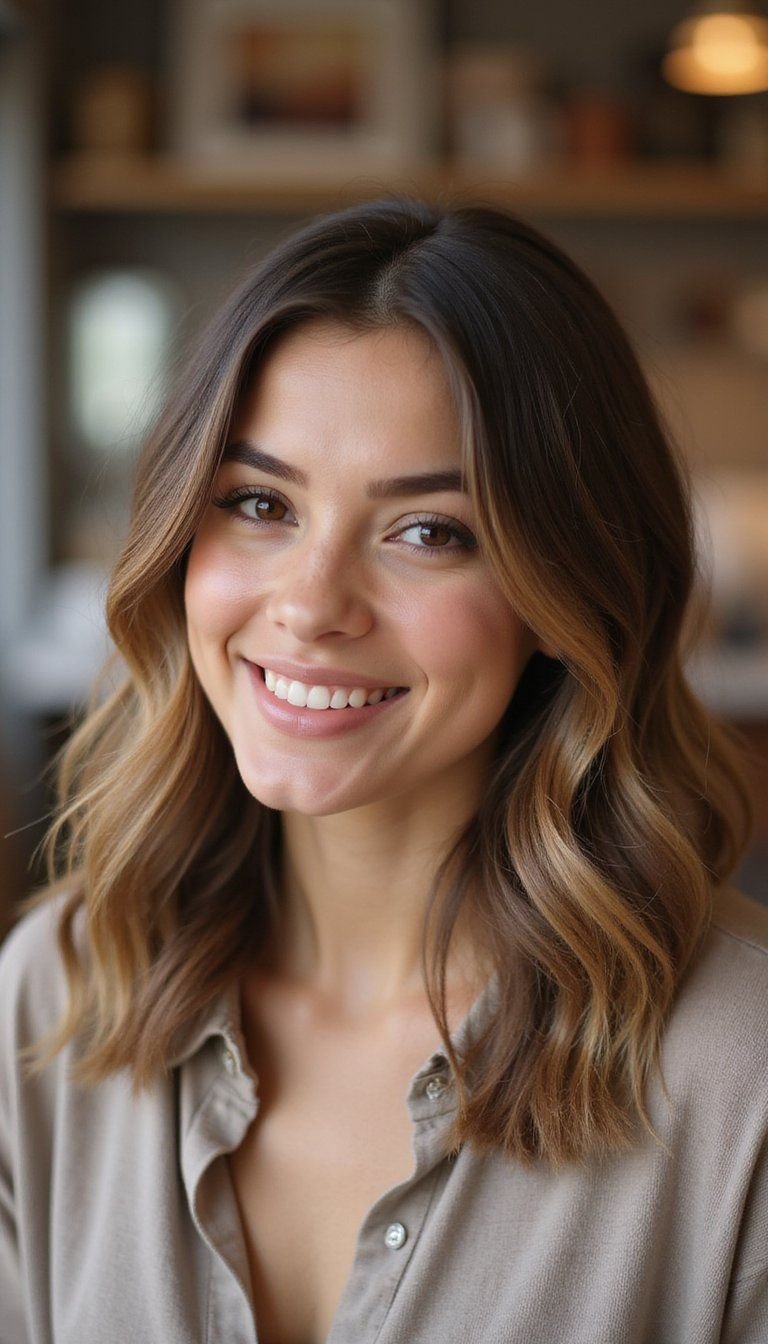 Soft Zigzag Side Part With Loose Waves