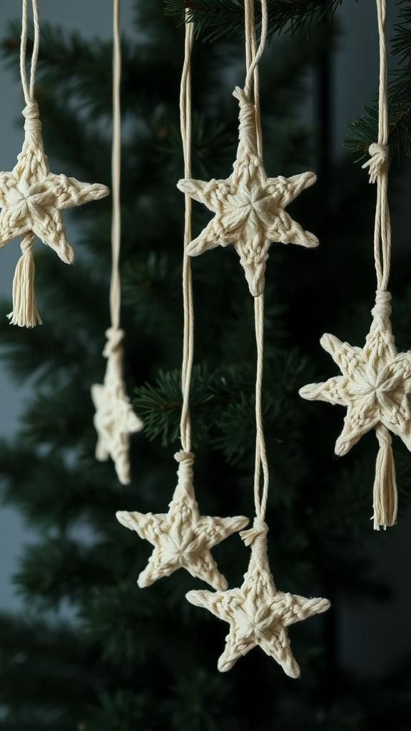 Macramé stars with boho, tactile appeal