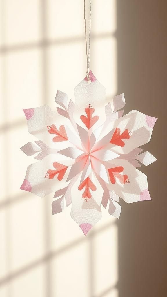 Layered snowflakes for depth and texture