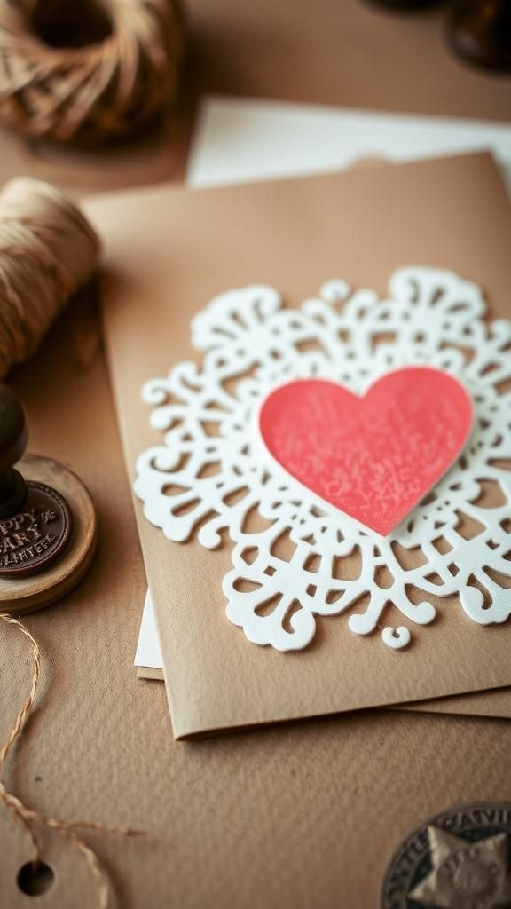 Doily lace for vintage romantic flair