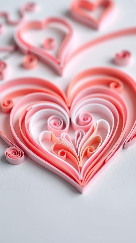 Paper quilling for delicate curled details