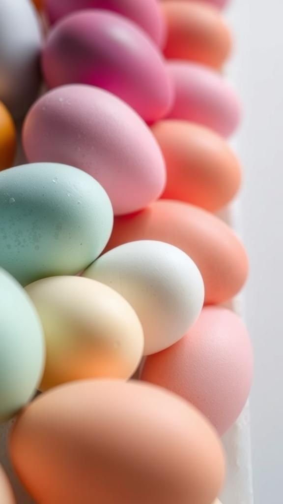 Ombre-dyed eggs that fade like watercolor washes