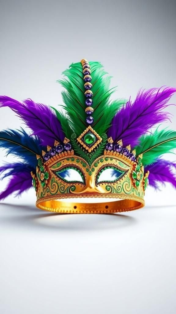 Mask crown for a playful parade leader