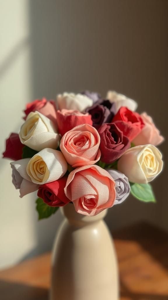 Soft fabric flowers that never wilt