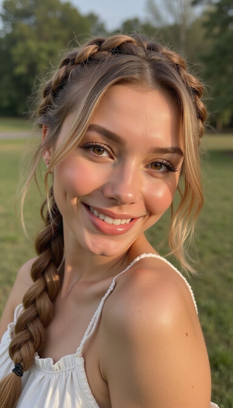 Milkmaid Braids For Romantic Boho Weekend Hair