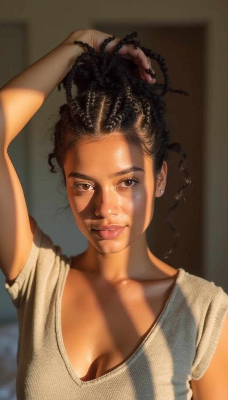 Overnight Flat Twists For Smooth Wake Up Hair