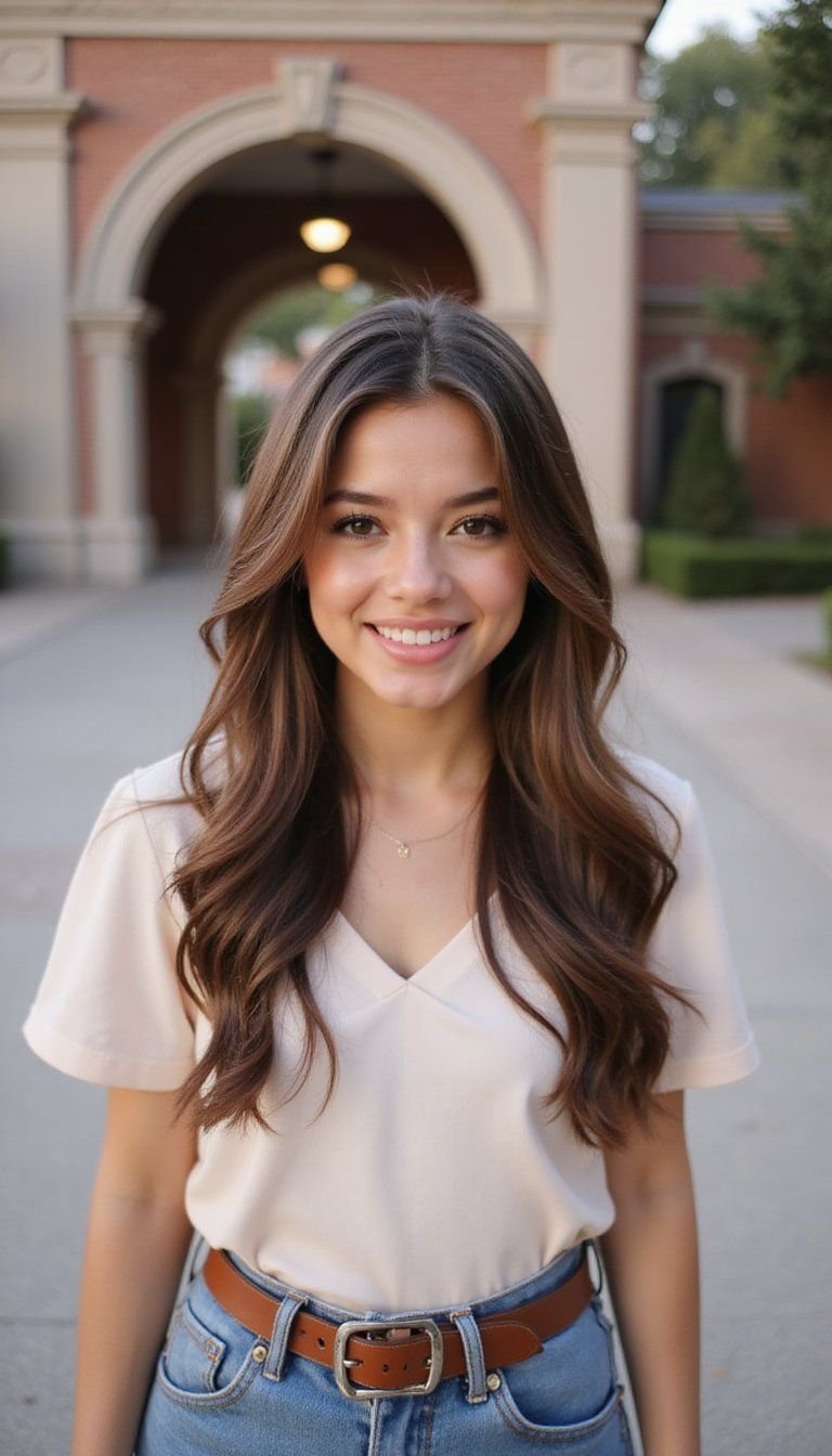 Flat Sleek Pony With Deep Side Part