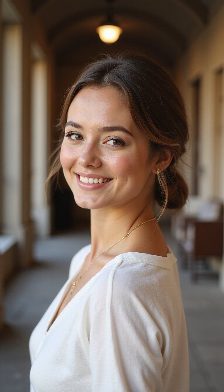 Low Sleek French Twist For Formal Look