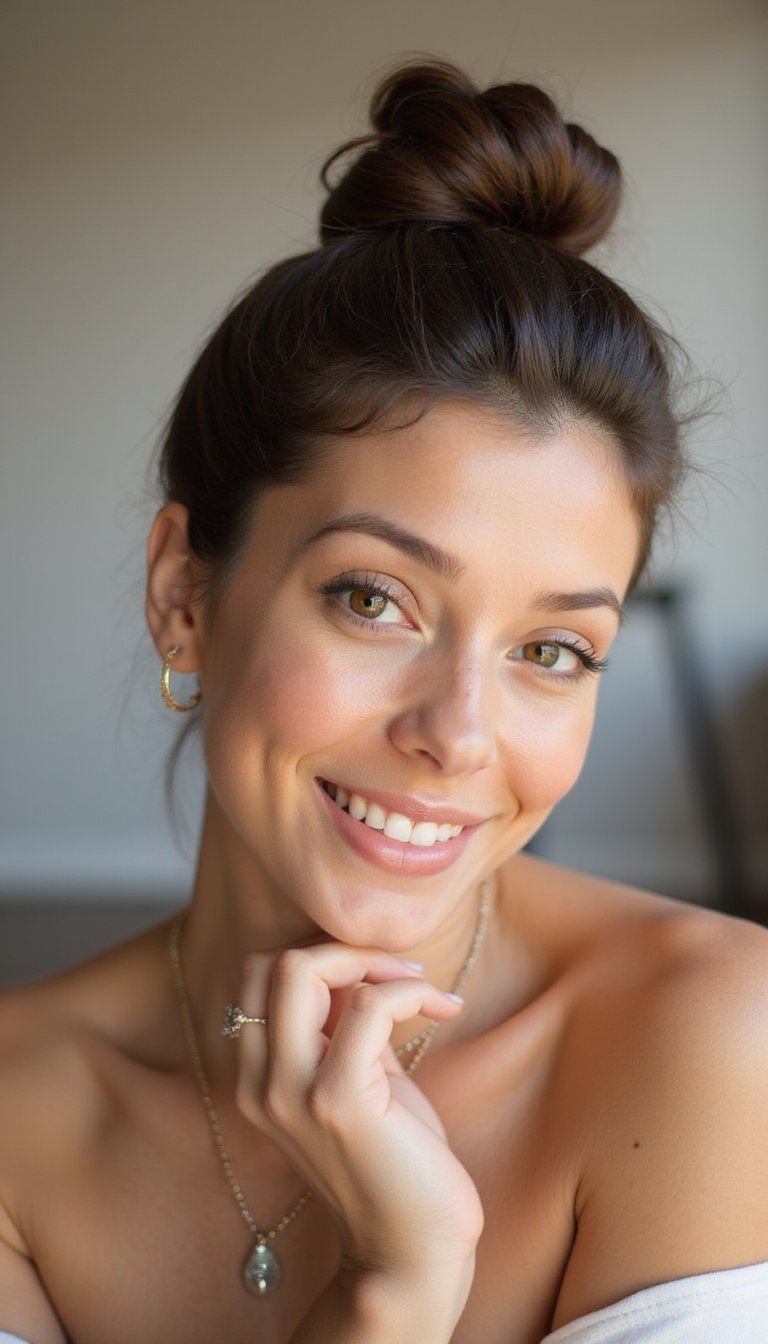 Minimal Top Knot With Secure Base