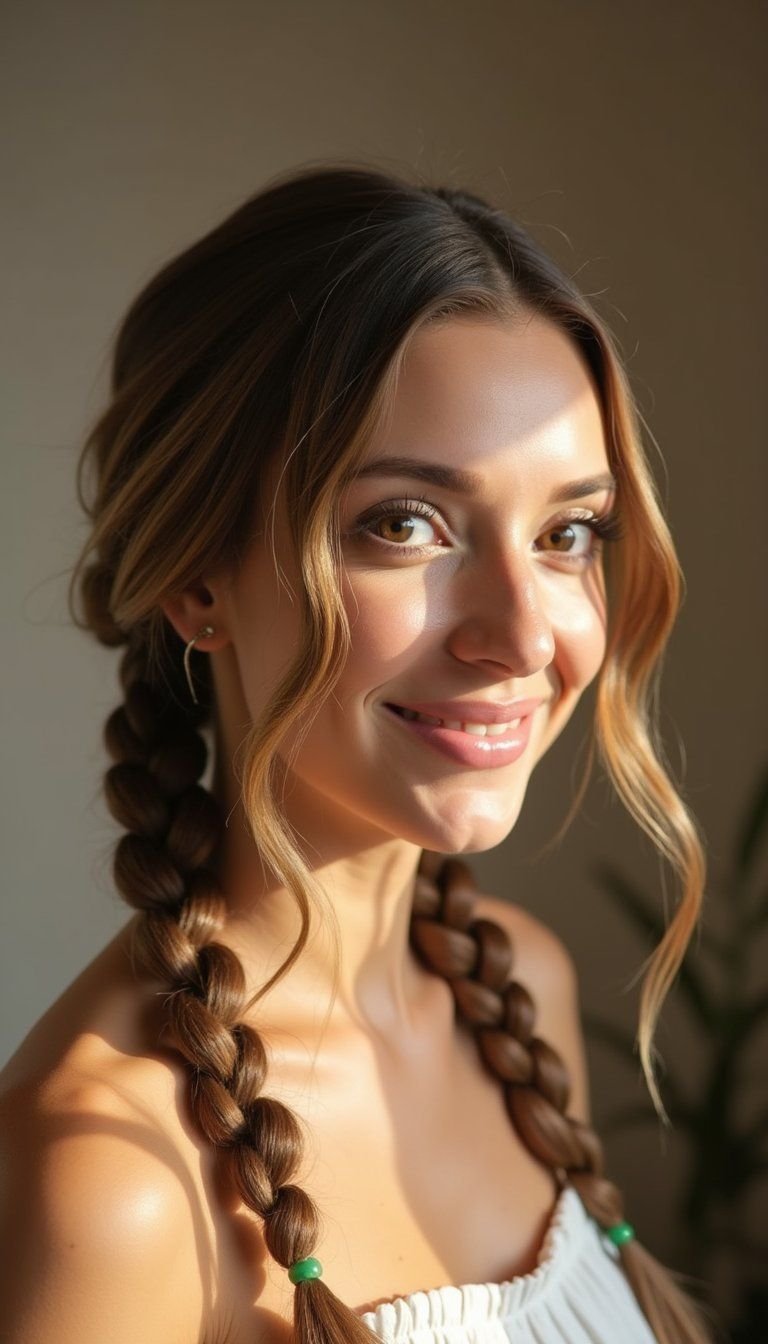 Irish Twists With Green Bead Accents