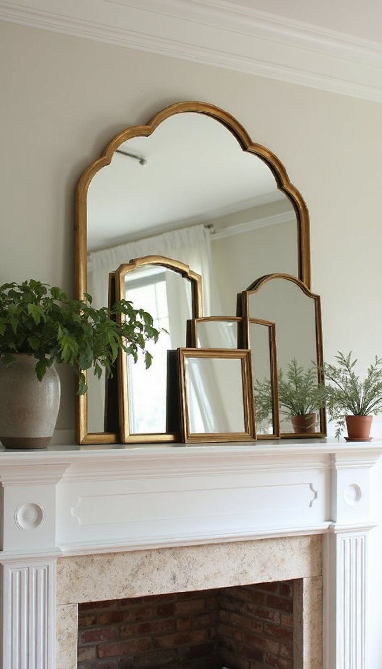 Clustered Mirrors to Bounce Green Accents