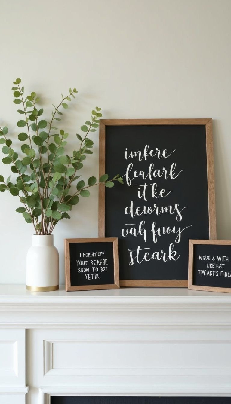 Mini Chalkboard Signs for Little Messages